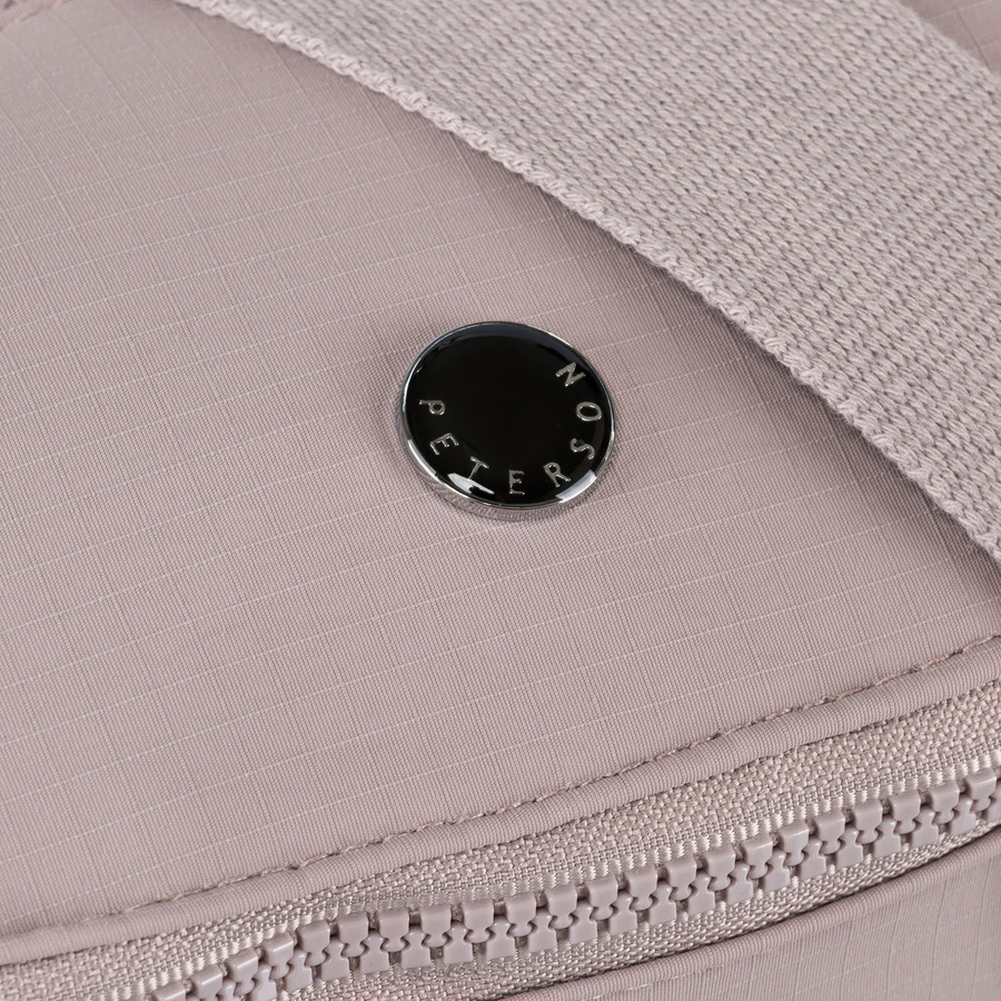 Saszetka damska z poliestru w kolorze lila z kieszonką na froncie - Peterson - obrazek 7