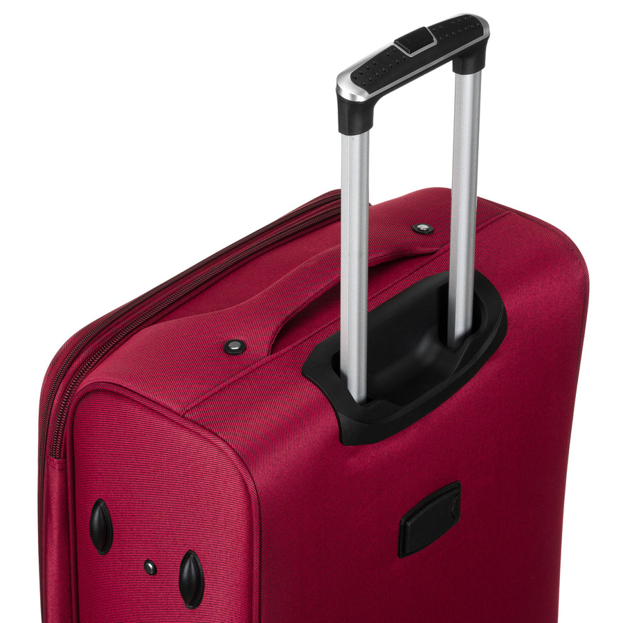 Duża walizka z wytrzymałej tkaniny poliestrowej w czerwono-niebieskim kolorze - Peterson - obrazek 10