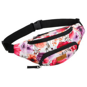 Wielokolorowa saszetka damska z wytrzymałego poliestru - Rovicky