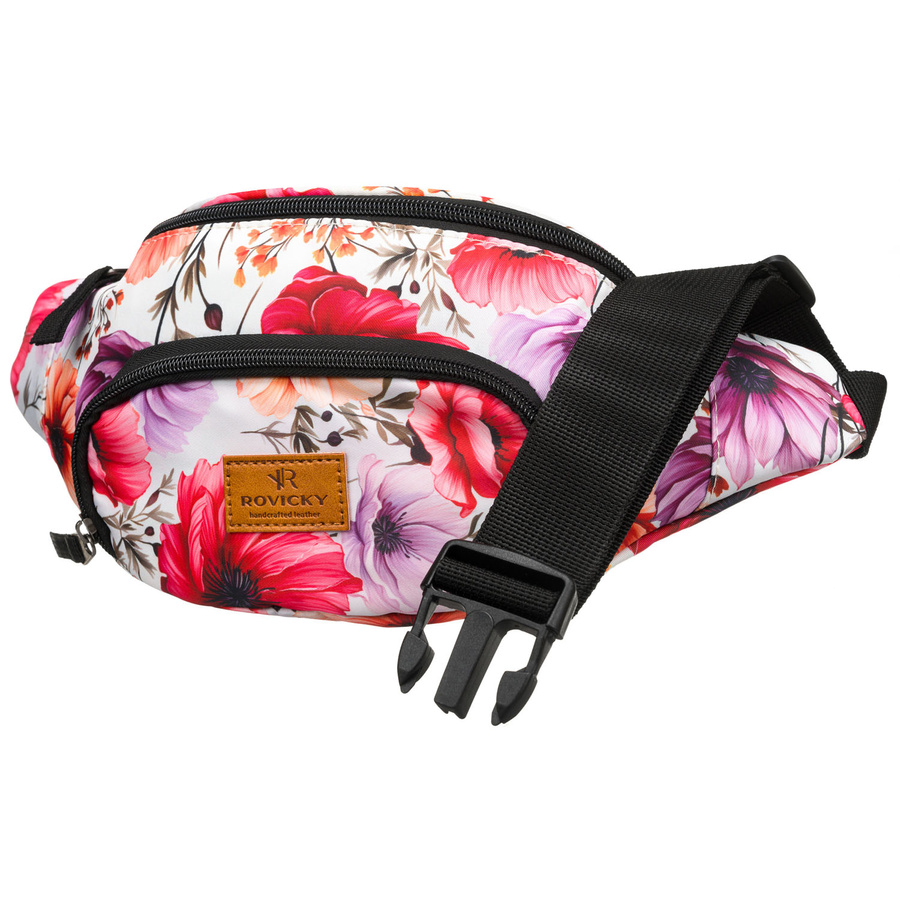 Wielokolorowa saszetka damska z wytrzymałego poliestru - Rovicky - obrazek 3