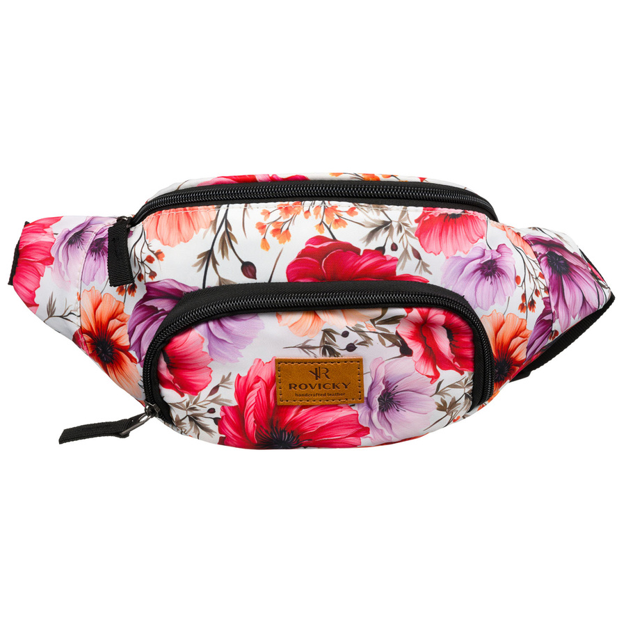 Wielokolorowa saszetka damska z wytrzymałego poliestru - Rovicky - obrazek 2