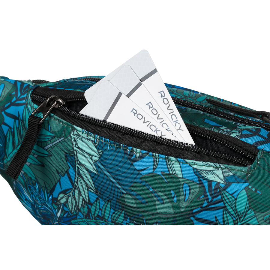Saszetka damska z poliestru w roślinny wzór - Rovicky - obrazek 6
