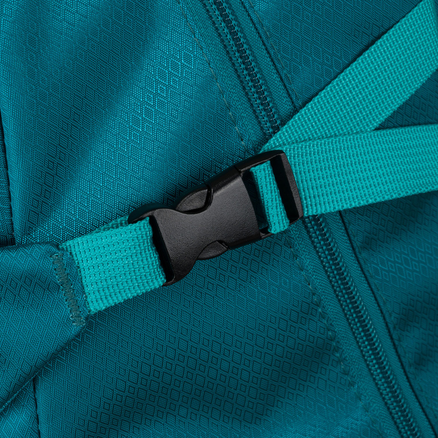 Pojemny plecak z poliestru w niebieskim kolorze z licznymi dodatkowymi kieszonkami - Peterson - obrazek 12