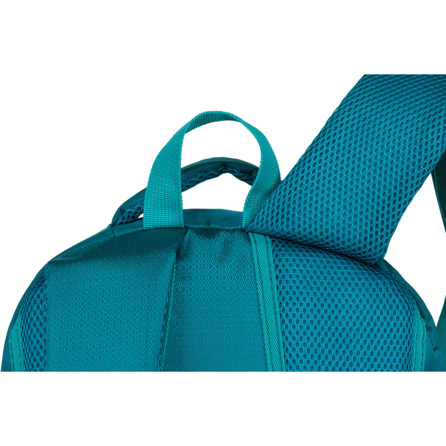 Pojemny plecak z poliestru w niebieskim kolorze z licznymi dodatkowymi kieszonkami - Peterson - obrazek 9