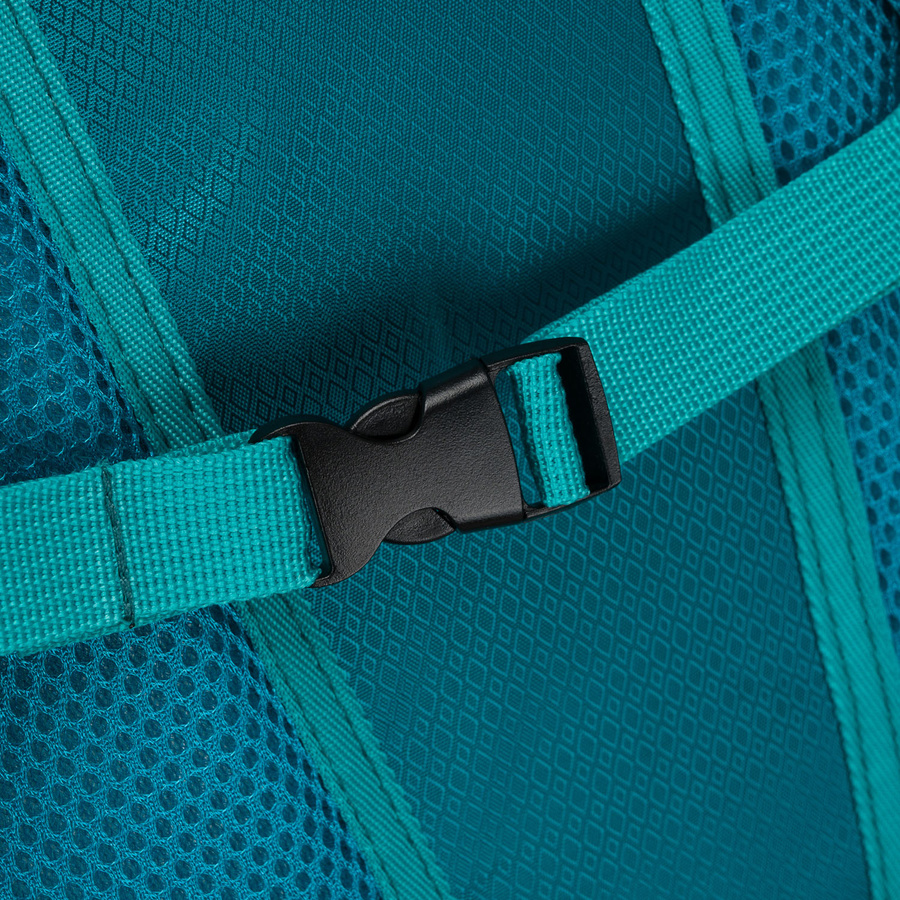 Pojemny plecak z poliestru w niebieskim kolorze z licznymi dodatkowymi kieszonkami - Peterson - obrazek 13