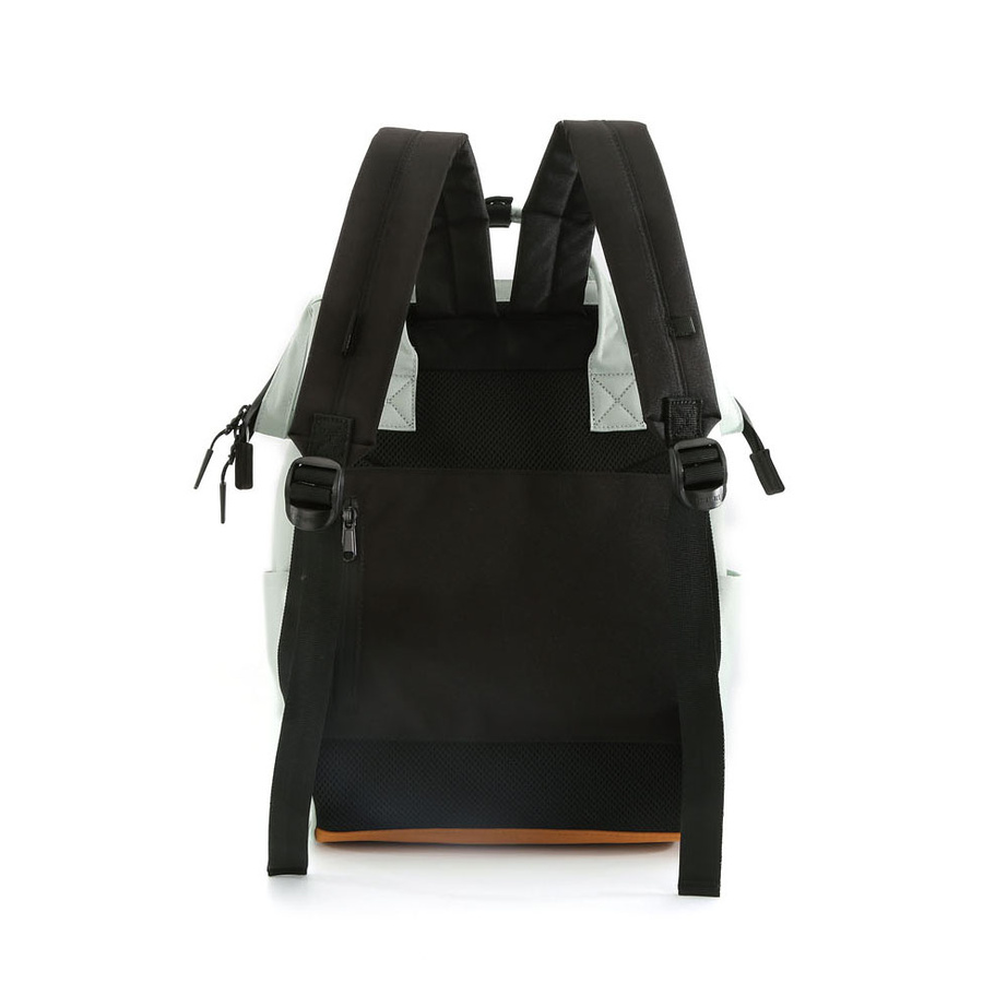 Miętowy, pojemny plecak damski zawieszony na regulowanych szelkach - Himawari - obrazek 3