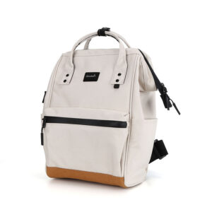 Praktyczny, kremowy plecak damski zawieszony na regulowanych szelkach - Himawari