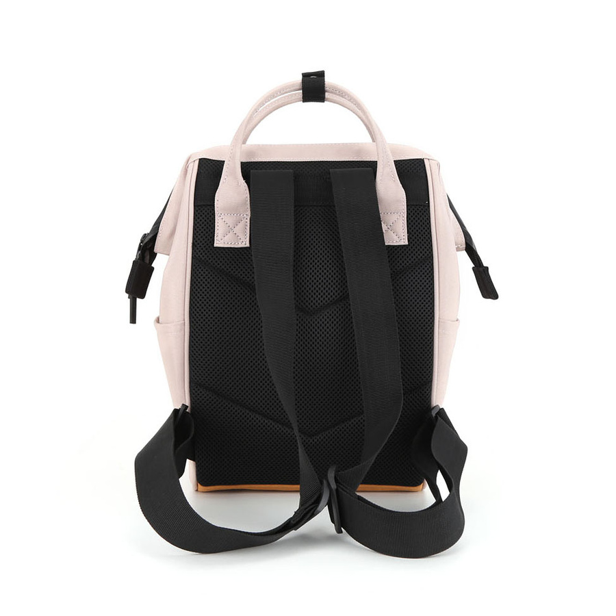 Beżowy, pojemny plecak damski zamykany suwakiem - Himawari - obrazek 3