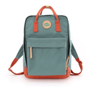 Stylowy, pojemny plecak w turkusowo-czerwonym kolorze - Himawari
