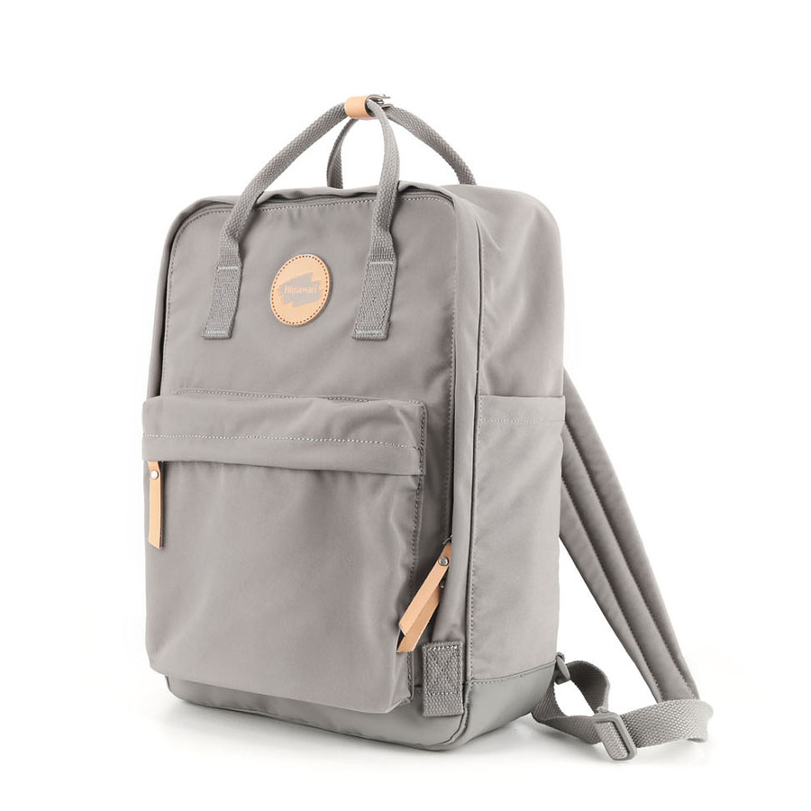 Praktyczny, miejski plecak damski w ciemnoszarym kolorze zawieszony na regulowanych szelkach - Himawari - obrazek 2