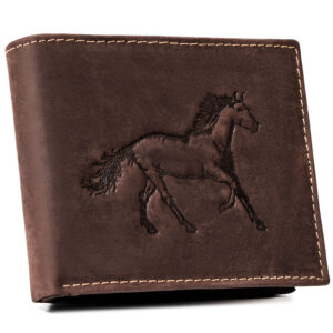 Duży, brązowy portfel męski ze skóry naturalnej wyposażony w system RFID - Always Wild