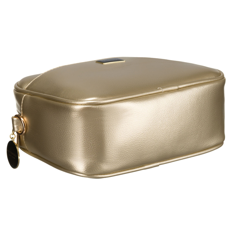 Złota błyszcząca listonoszka damska ze skóry ekologicznej Peterson - obrazek 5