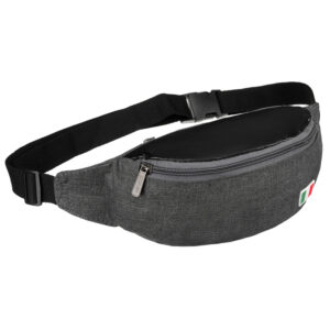 Czarna nerka miejska zapinana solidnym suwakiem