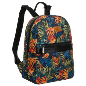 Wzorzysty, miejski plecak damski zawieszony na regulowanych szelkach - Rovicky