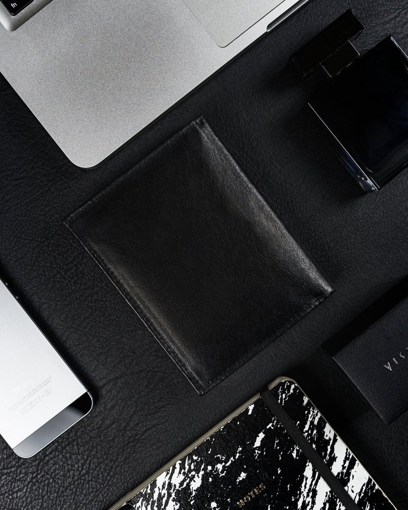 Męski duży portfel skórzany, pionowy bez zapięcia - Ronaldo - obrazek 4