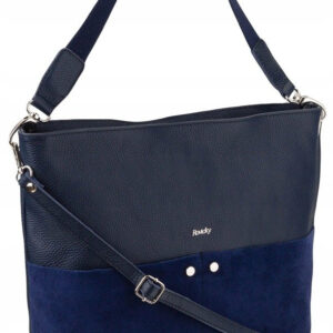 Prostokątna, duża torba shopper ze skóry naturalnej - Rovicky