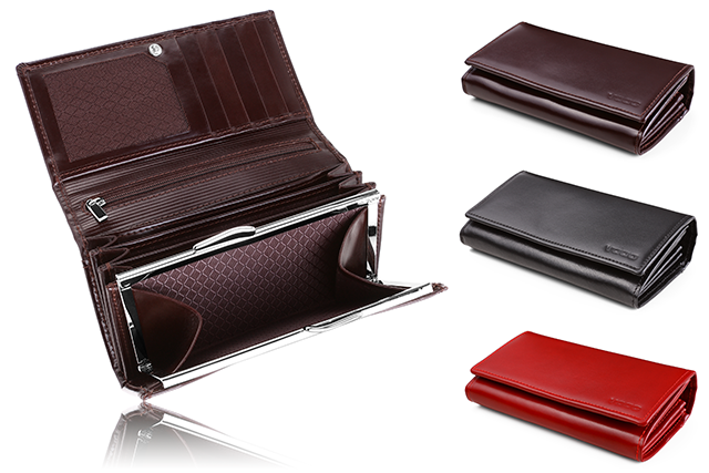 Portfel damski ze skóry duży PPD3