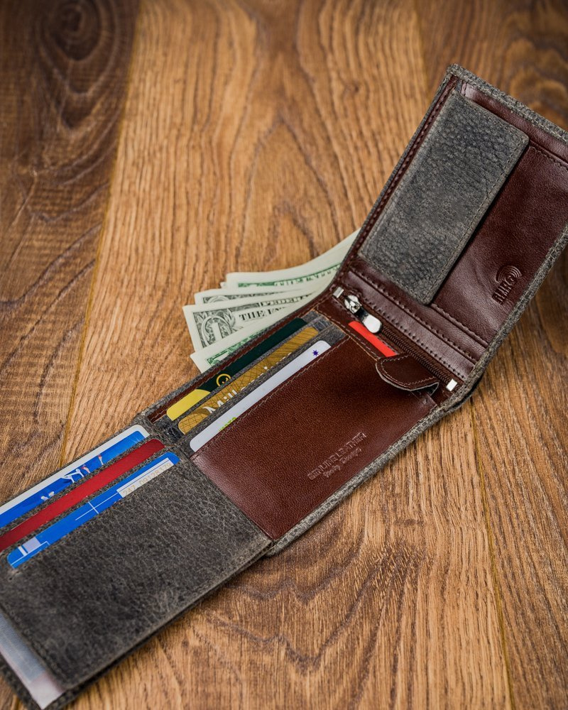 Piękny kolorowy, skórzany portfel męski - Forever Young® - obrazek 13