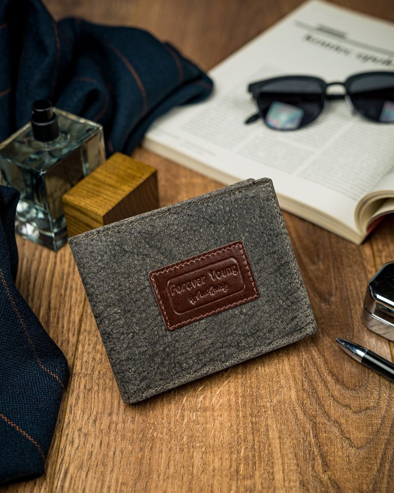 Piękny kolorowy, skórzany portfel męski - Forever Young® - obrazek 14