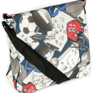 Materiałowa torebka listonoszka damska klapka - Loren