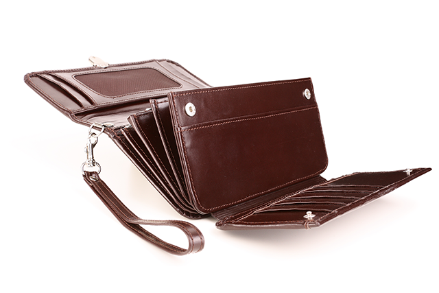 Portfel skórzany damski z rączką PPD1 - obrazek 7