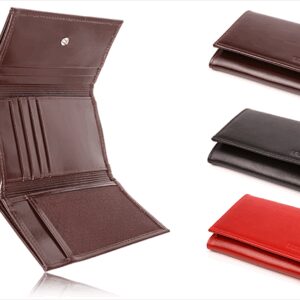 Mały skórzany portfel damski PPD4