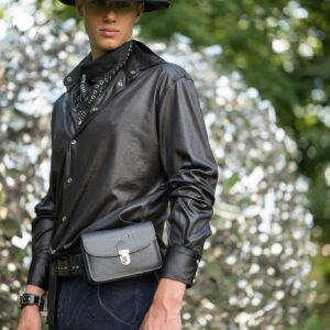 Nerka saszetka skórzana do paska Vintage P111