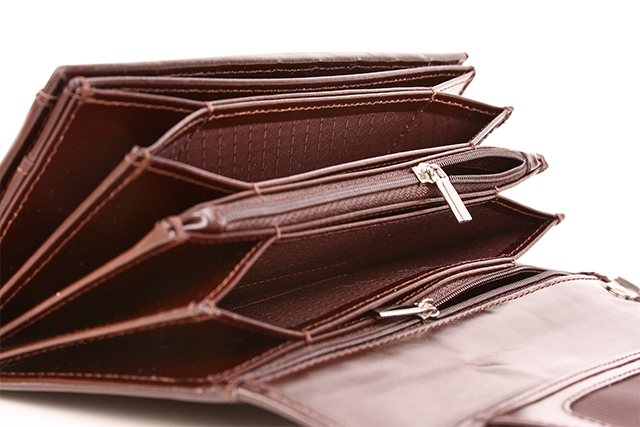 Portfel skórzany damski z rączką PPD1 - obrazek 5