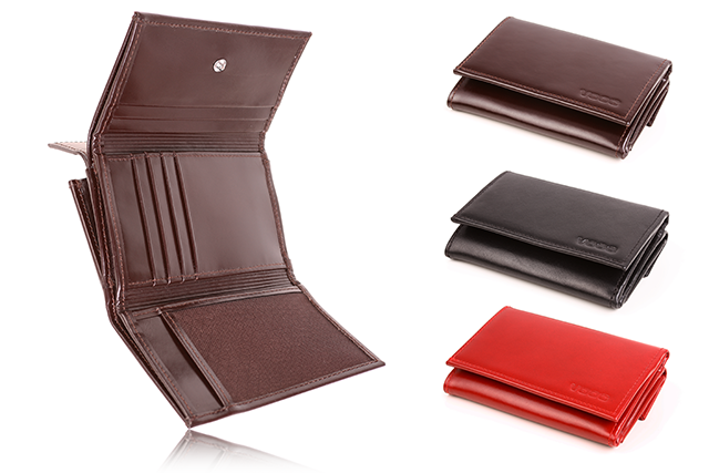 Mały skórzany portfel damski PPD4 elegancja i styl