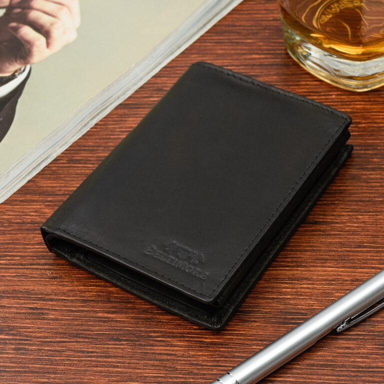 Męski portfel skórzany RFiD czarny Beltimore U93