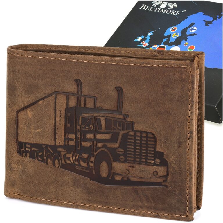 Męski portfel skórzany RFiD Beltimore R93 w nubuku