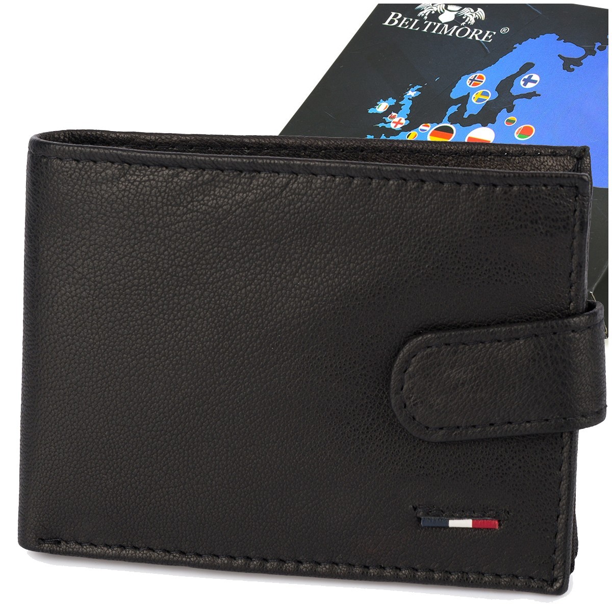 Portfel skórzany męski Beltimore D58 z technologią RFiD