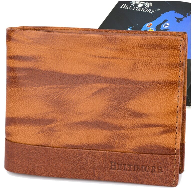 Portfel skórzany męski RFiD Beltimore D34 - elegancja i funkcjonalność