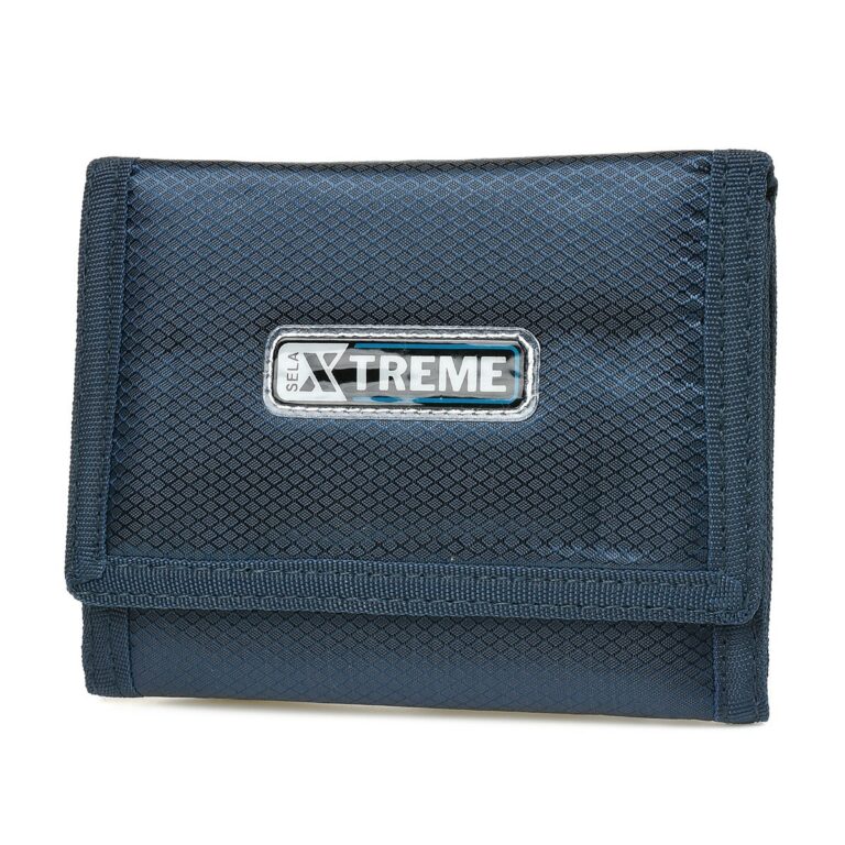 Granatowy portfelik młodzieżowy Xtreme E22 na rzep