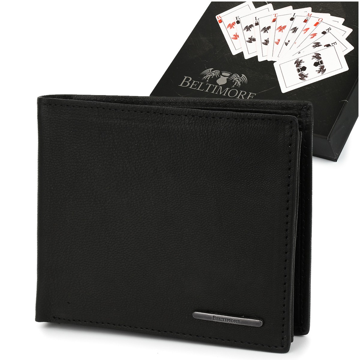 Męski portfel skórzany RFiD Beltimore P93 elegancja i bezpieczeństwo