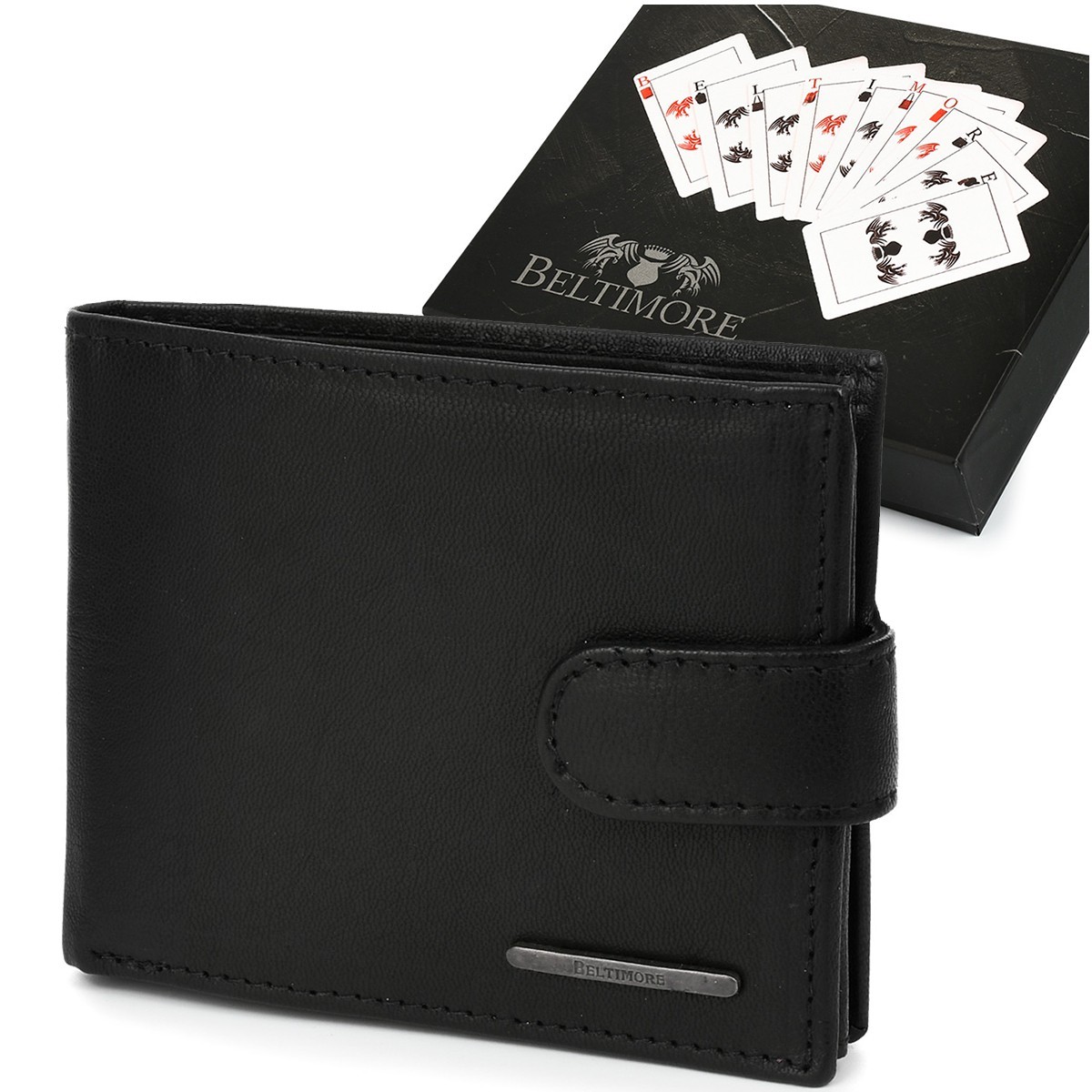 Męski portfel skórzany RFiD Beltimore P95 elegancja i bezpieczeństwo