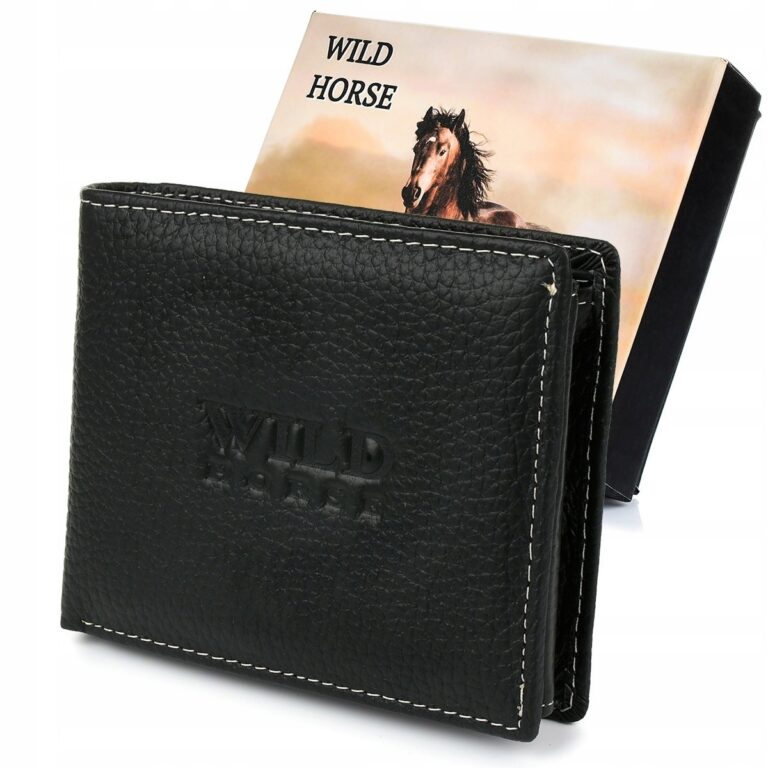 Portfel skórzany męski Wild Horse RFiD G83 elegancja i bezpieczeństwo