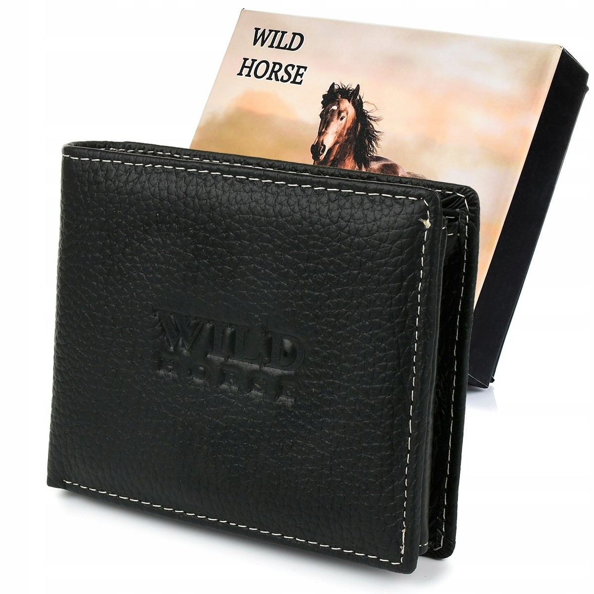 Portfel skórzany męski Wild Horse RFiD G83 elegancja i bezpieczeństwo